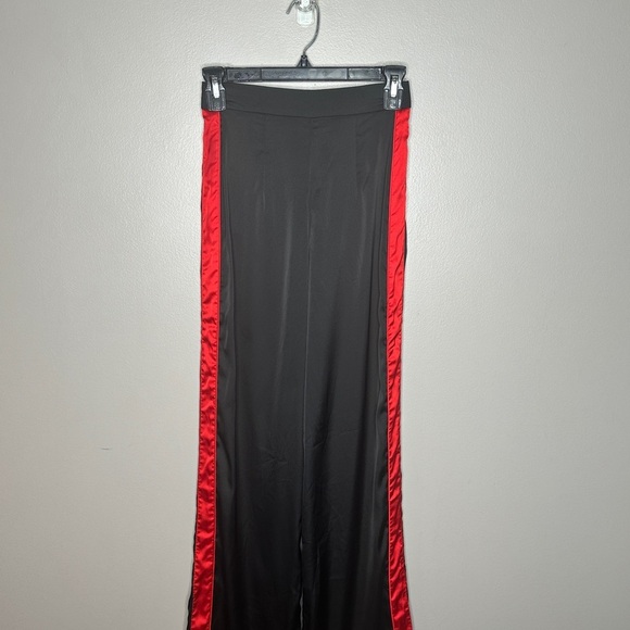 I.AM.GIA Maxwell Satin Track Pants Black Red Size XS - Picture 7 of 8